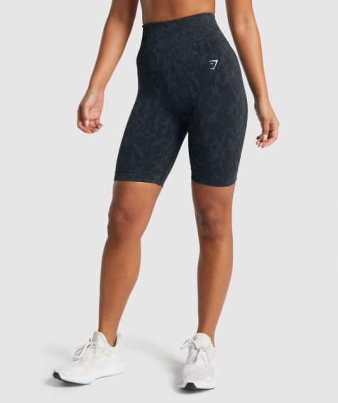 Women's Gymshark Adapt Animal Seamless Cycling Shorts Black | CA A05N16